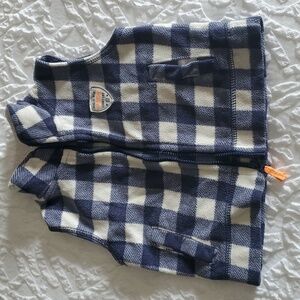 Infant Sleeveless Fleece Vest. Zip Up. 6 Months